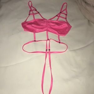 Pink exotic dancer outfit